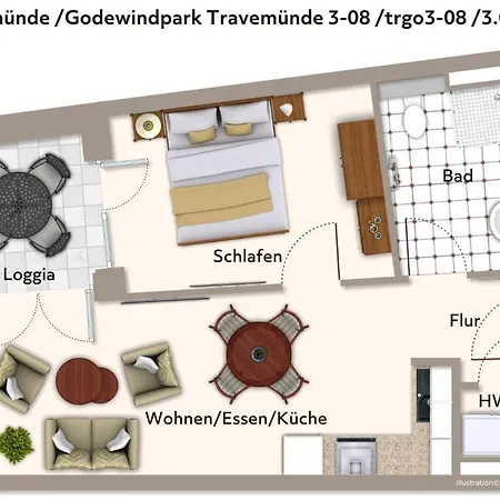 Godewindpark Travemuende Godewindpark Travemuende 3-08 Apartment Lubeck